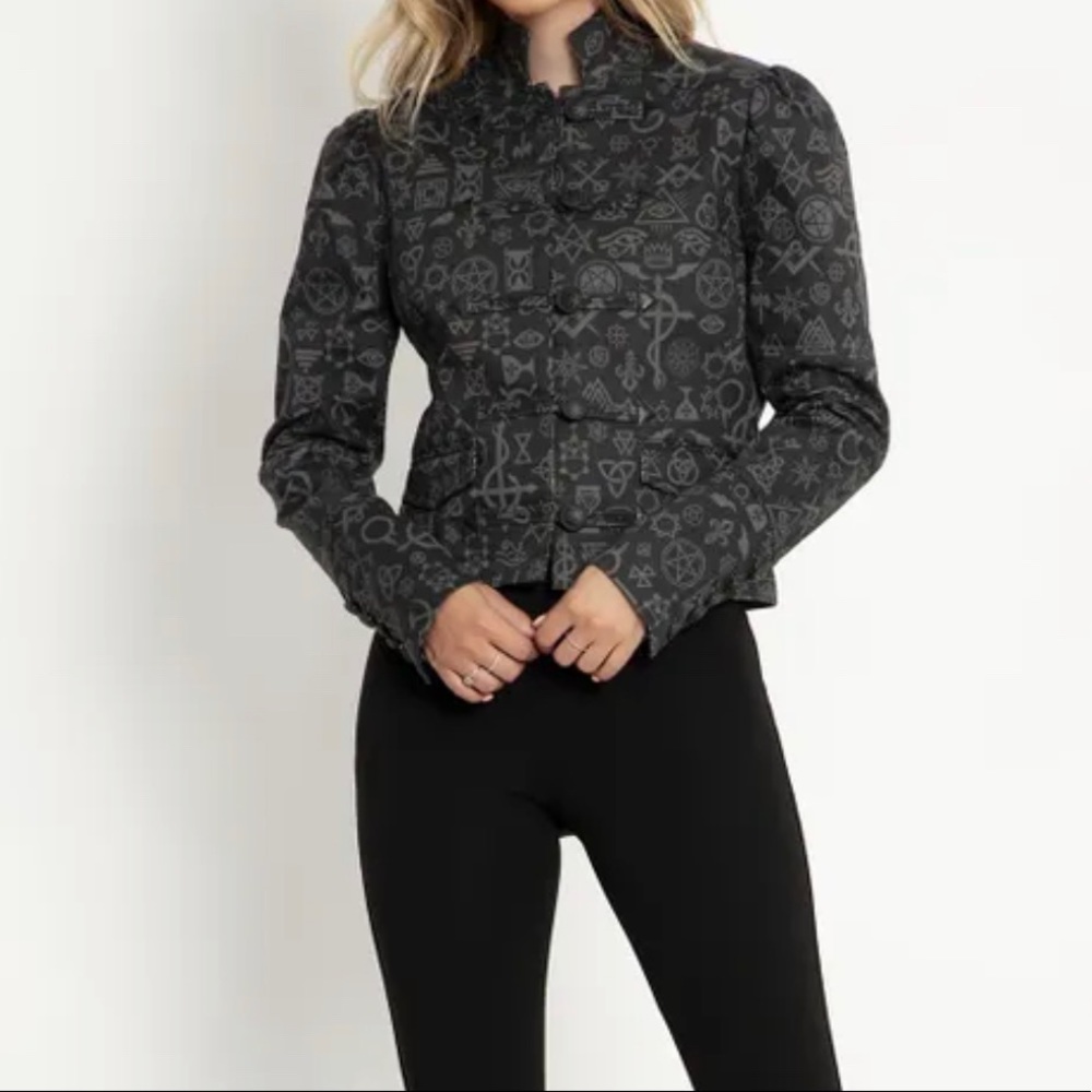 NWT BLACKMILK Secret Symbols Miltary Jacket
